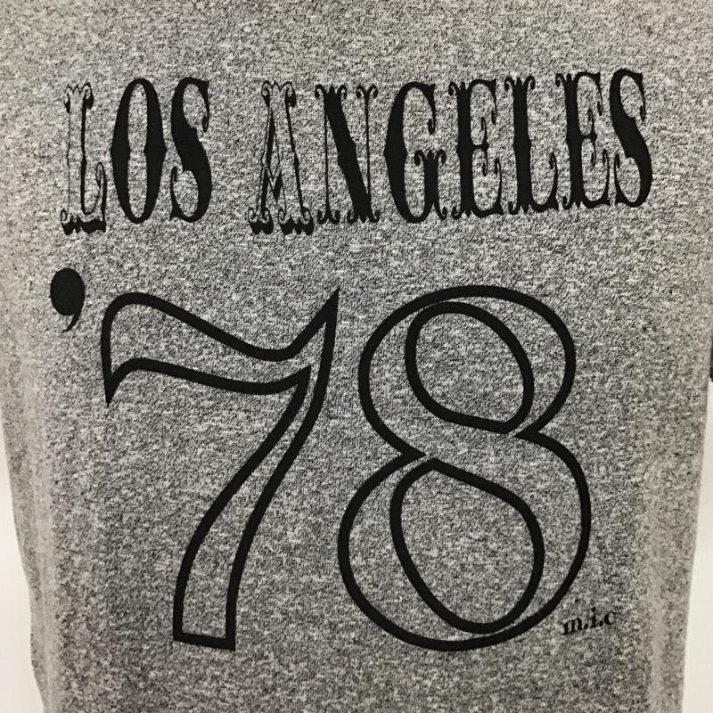 トゥアック TUAK Tシャツ 半袖 クルーネック M ロゴ、文字 灰 / グレー /  メンズ USED 古着 中古 10095713