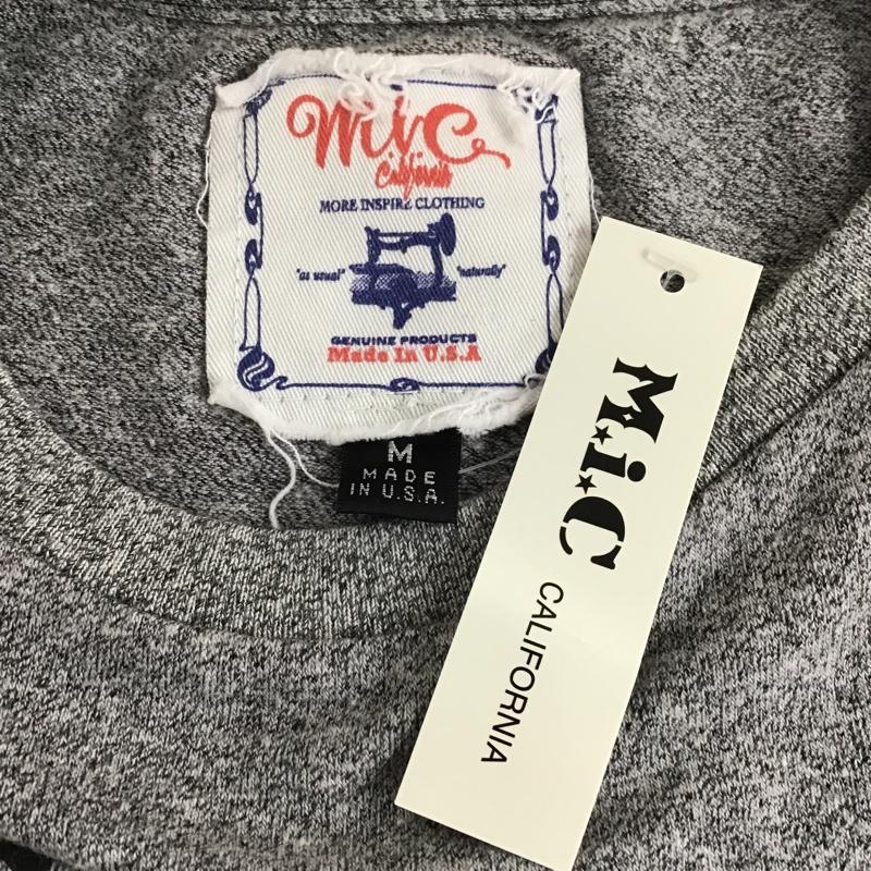 トゥアック TUAK Tシャツ 半袖 クルーネック M ロゴ、文字 灰 / グレー /  メンズ USED 古着 中古 10095713