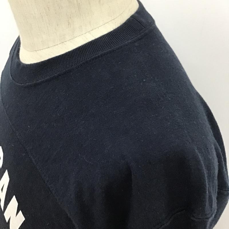 シップスジェットブルー SHIPS JET BLUE Tシャツ 七分袖 112-02-1198 プリント M ロゴ、文字 紺 / ネイビー / X 白 / ホワイト /  メンズ USED 古着 中古 10095723