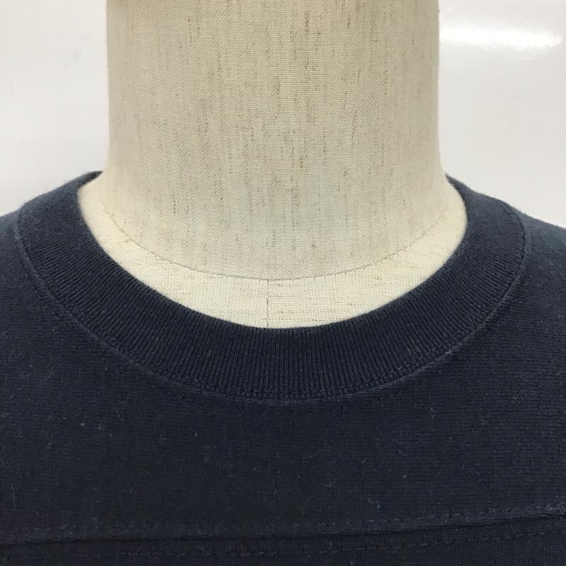 シップスジェットブルー SHIPS JET BLUE Tシャツ 七分袖 112-02-1198 プリント M ロゴ、文字 紺 / ネイビー / X 白 / ホワイト /  メンズ USED 古着 中古 10095723