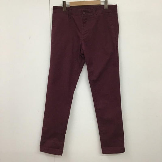 カーハート Carhartt パンツ チノパン 12PO00331 Sid Pant ストレッチ 32 ロゴ、文字 えんじ / ワインレッド /  メンズ USED 古着 中古 10095729