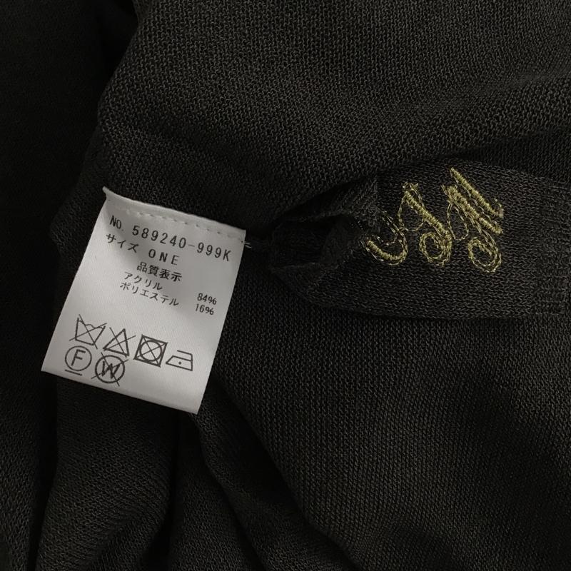 オズモーシス OSMOSIS カットソー 半袖 589240-999K 2WAYスリットニットプルオーバー 半袖カットソー シースルーカットソーOJM FREE 無地 チャコールグレー / チャコールグレー /  レディース USED 古着 中古 10095747