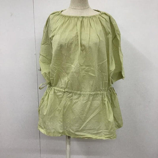ケービーエフ KBF カットソー 半袖 KB05-23J100 ドロストギャザーブラウス 半袖カットソー 半袖ブラウス FREE 無地 緑 / グリーン /  レディース USED 古着 中古 10095756