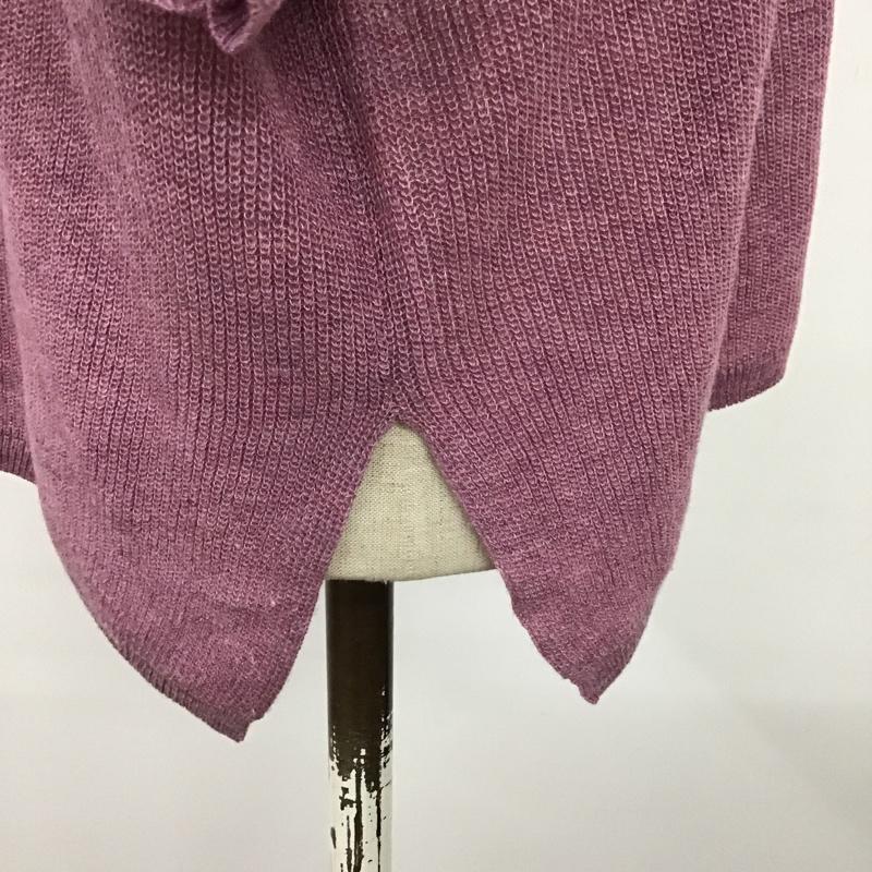 ケービーエフ KBF カットソー 半袖 半袖カットソー 半袖ニットカットソー クルーネックカットソー FREE 無地 桃 / ピンク /  レディース USED 古着 中古 10095770