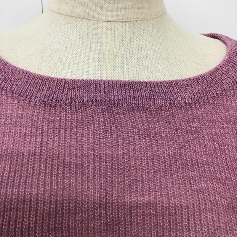 ケービーエフ KBF カットソー 半袖 半袖カットソー 半袖ニットカットソー クルーネックカットソー FREE 無地 桃 / ピンク /  レディース USED 古着 中古 10095770