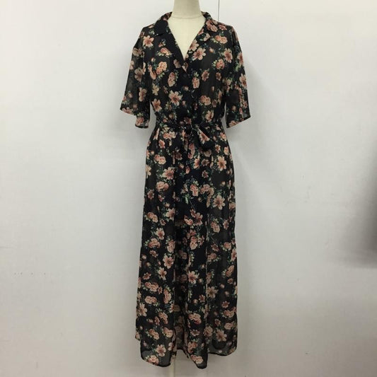 ローリーズファーム LOWRYS FARM ワンピース ロングスカート LF717010TK ロングブラウスワンピース 半袖ワンピース 総柄 M 花柄 マルチカラー / マルチカラー /  レディース USED 古着 中古 10095778