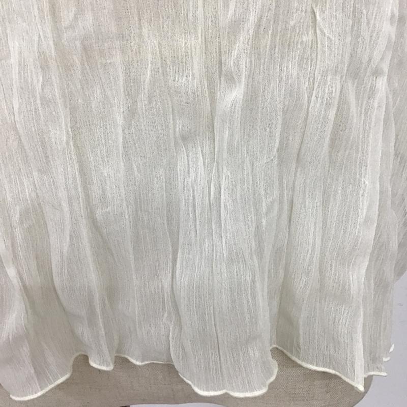 ローリーズファーム LOWRYS FARM カットソー 半袖 LF621146CF シアープリーツプルオーバー FREE 無地 オフホワイト / オフホワイト /  レディース USED 古着 中古 10095805