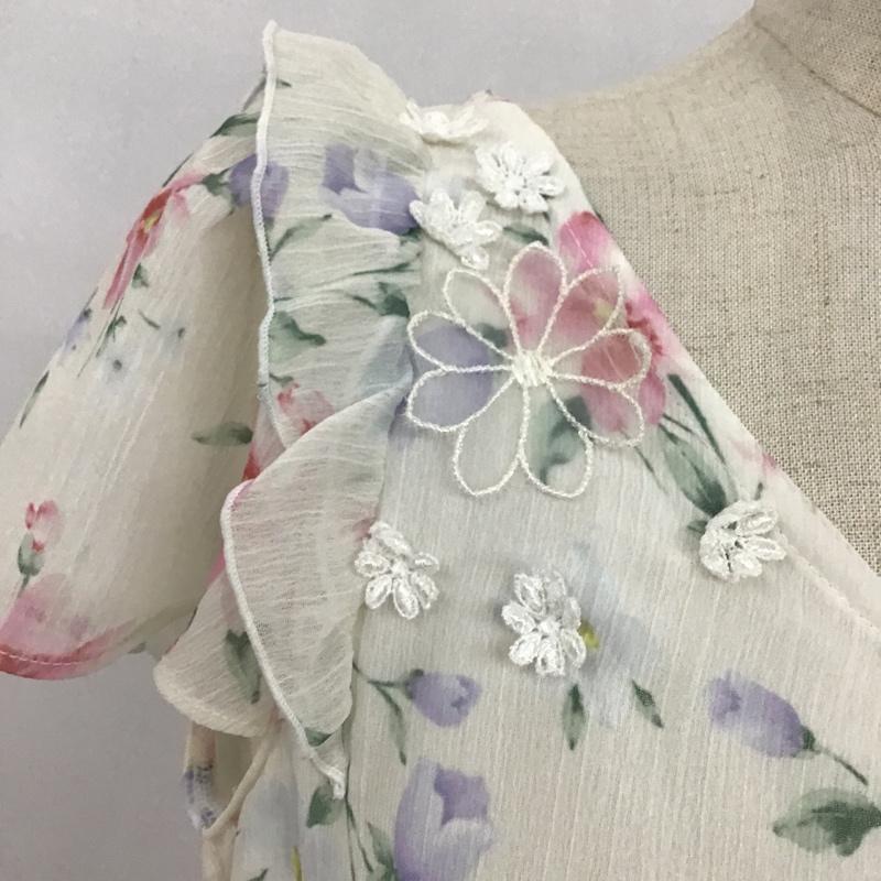 ウィルセレクション WILLSELECTION ワンピース ひざ丈スカート 2008-1715100093 Samantha Tiara サマンサティアラ コラボ タグ付き S 花柄 マルチカラー / マルチカラー /  レディース USED 古着 中古 10095810