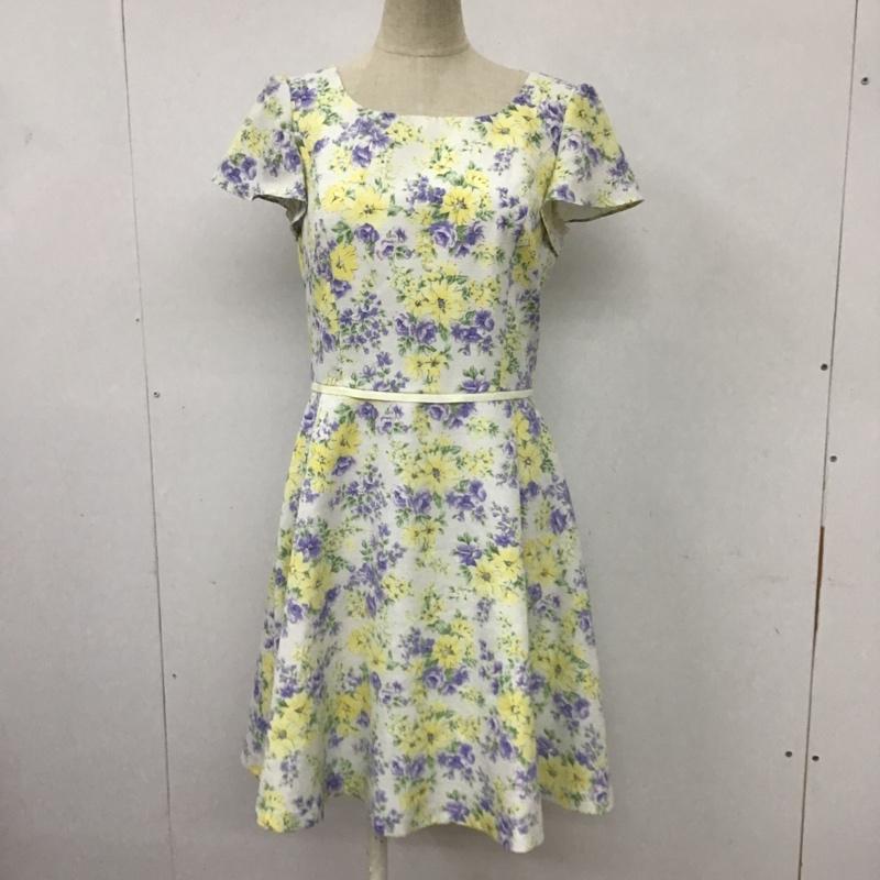 レッセパッセ LAISSE PASSE ワンピース ひざ丈スカート 3-2106-17027 バックファスナー 36 花柄 マルチカラー / マルチカラー /  レディース USED 古着 中古 10095811