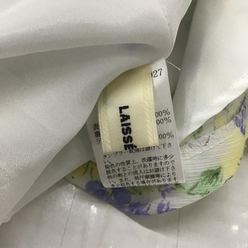 レッセパッセ LAISSE PASSE ワンピース ひざ丈スカート 3-2106-17027 バックファスナー 36 花柄 マルチカラー / マルチカラー /  レディース USED 古着 中古 10095811