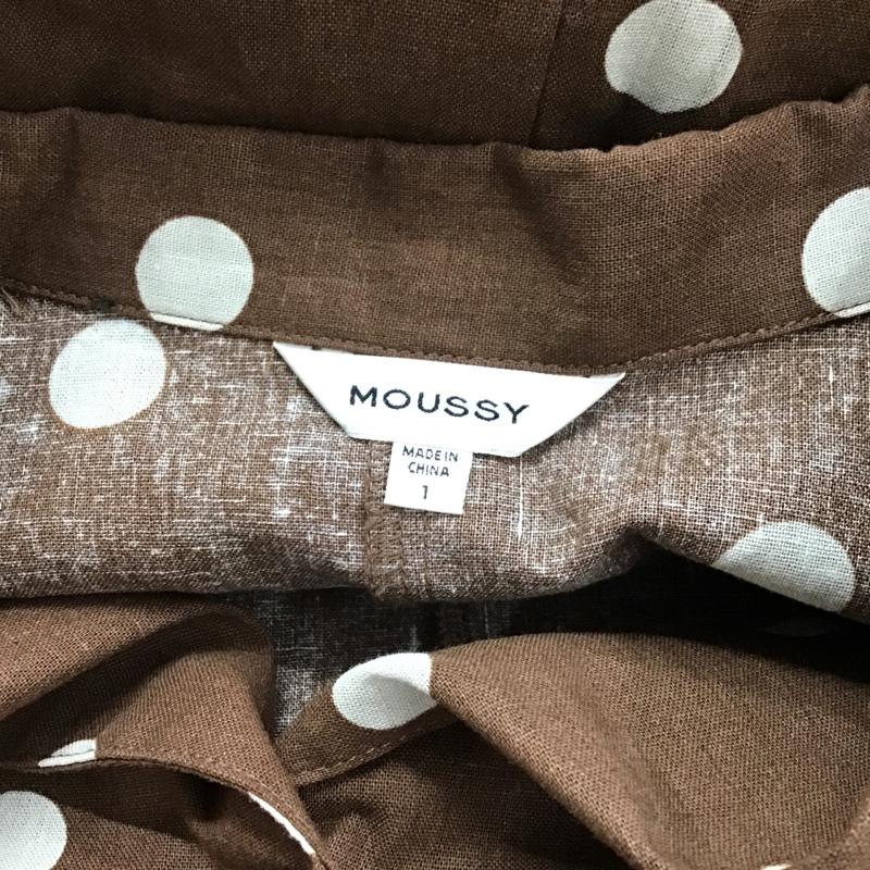 マウジー MOUSSY ワンピース ロングスカート 010BSH30-2830 オープンカラー 1 ドット 茶 / ブラウン /  レディース USED 古着 中古 10095819