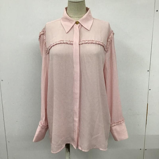 ザラ ZARA シャツ、ブラウス 長袖 長袖シャツ カジュアルシャツ 切り替えシャツ XS 無地 桃 / ピンク /  レディース USED 古着 中古 10095834