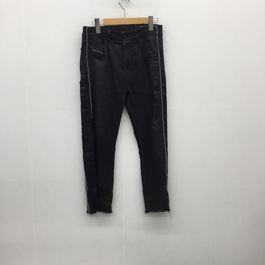 ディーゼル DIESEL パンツ デニム、ジーンズ KROOLEY JOGG TAPERED 26インチ 無地 黒 / ブラック /  メンズ USED 古着 中古 10095868