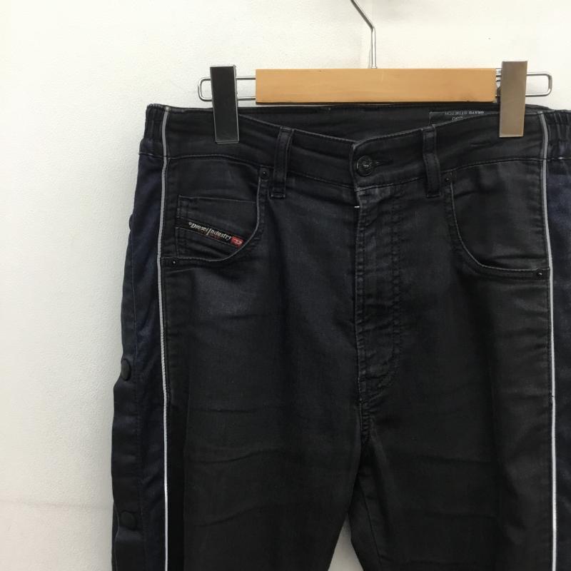 ディーゼル DIESEL パンツ デニム、ジーンズ KROOLEY JOGG TAPERED 26インチ 無地 黒 / ブラック /  メンズ USED 古着 中古 10095868