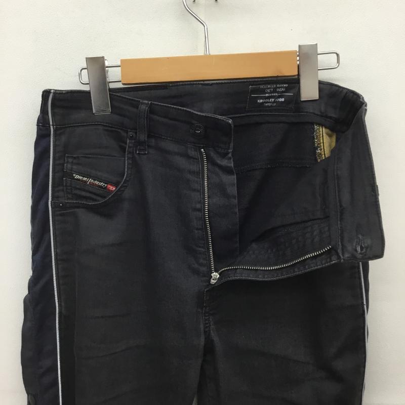 ディーゼル DIESEL パンツ デニム、ジーンズ KROOLEY JOGG TAPERED 26インチ 無地 黒 / ブラック /  メンズ USED 古着 中古 10095868