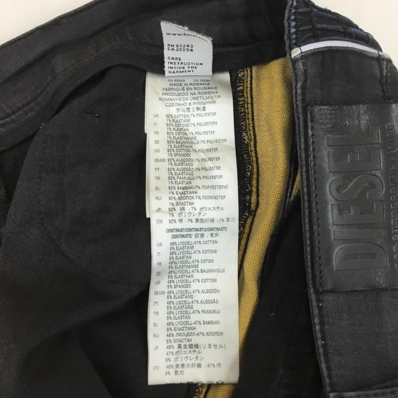 ディーゼル DIESEL パンツ デニム、ジーンズ KROOLEY JOGG TAPERED 26インチ 無地 黒 / ブラック /  メンズ USED 古着 中古 10095868