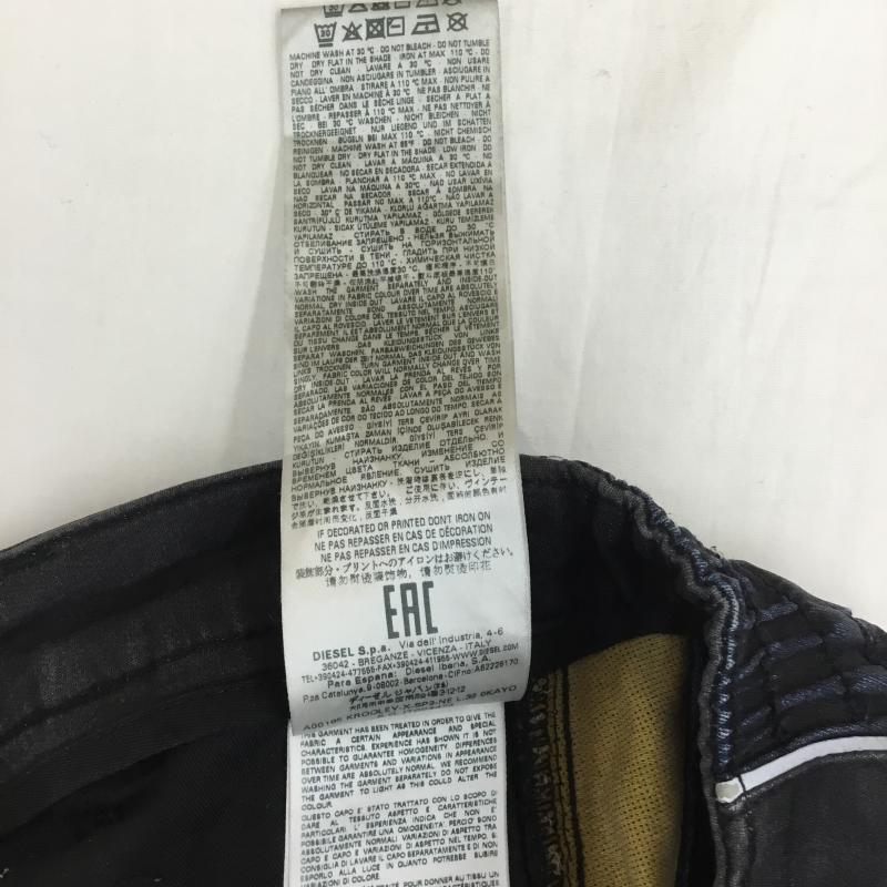 ディーゼル DIESEL パンツ デニム、ジーンズ KROOLEY JOGG TAPERED 26インチ 無地 黒 / ブラック /  メンズ USED 古着 中古 10095868