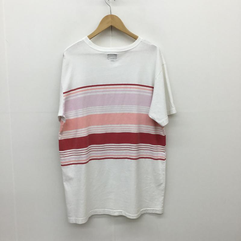 ステューシー STUSSY Tシャツ 半袖 Old 90s 紺タグ USA製 M 白 / ホワイト / X 赤 / レッド / X 桃 / ピンク /  メンズ USED 古着 中古 10095876