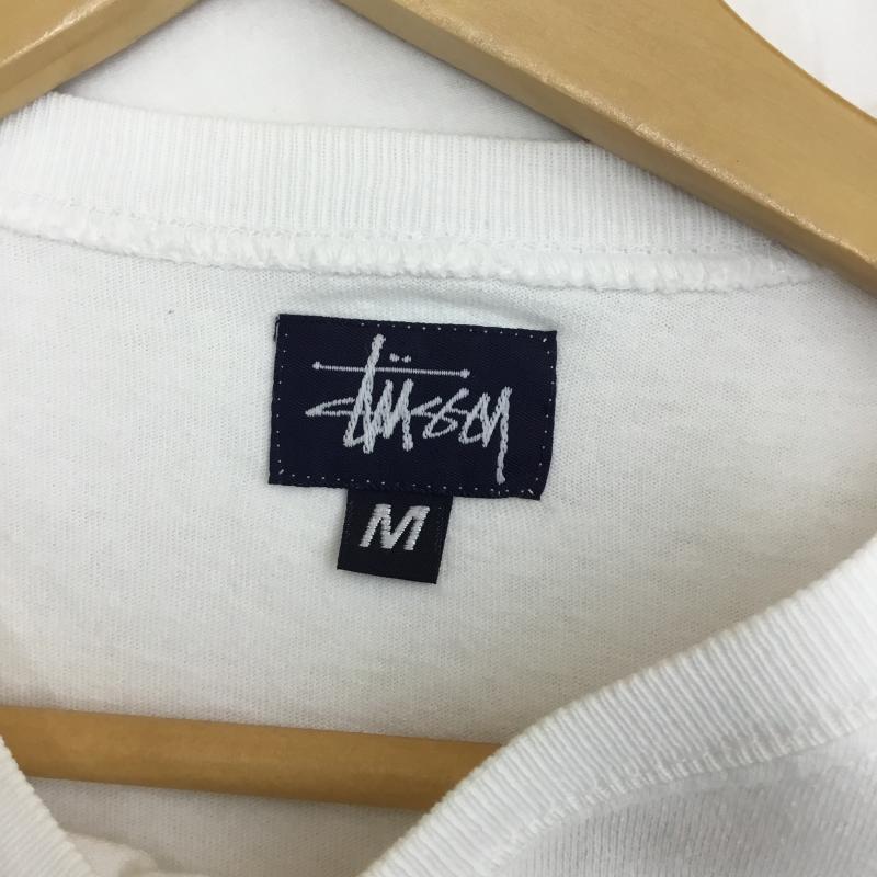 ステューシー STUSSY Tシャツ 半袖 Old 90s 紺タグ USA製 M 白 / ホワイト / X 赤 / レッド / X 桃 / ピンク /  メンズ USED 古着 中古 10095876