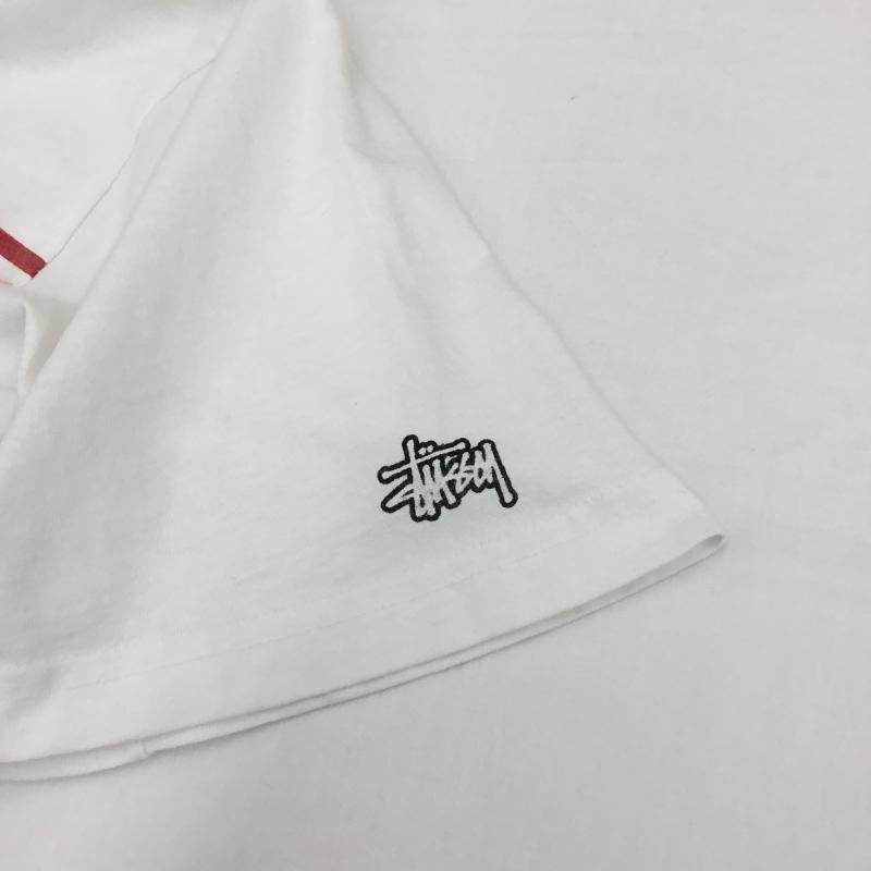 ステューシー STUSSY Tシャツ 半袖 Old 90s 紺タグ USA製 M 白 / ホワイト / X 赤 / レッド / X 桃 / ピンク /  メンズ USED 古着 中古 10095876