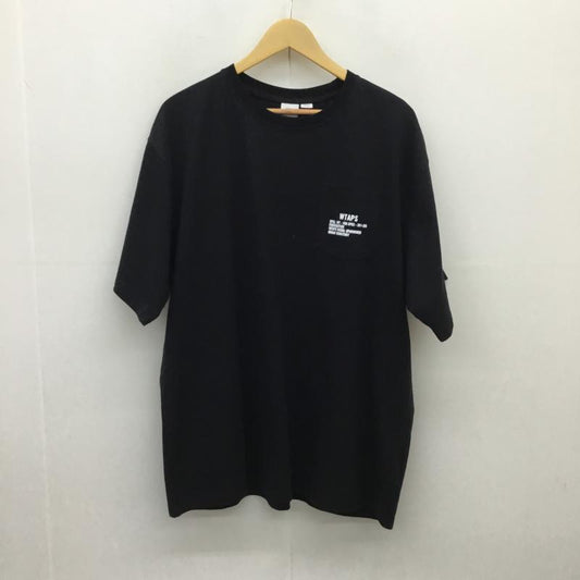 バンズ VANS Tシャツ 半袖 WTAPS SS TEE ダブルタップス 3 ロゴ、文字 黒 / ブラック /  メンズ USED 古着 中古 10095879