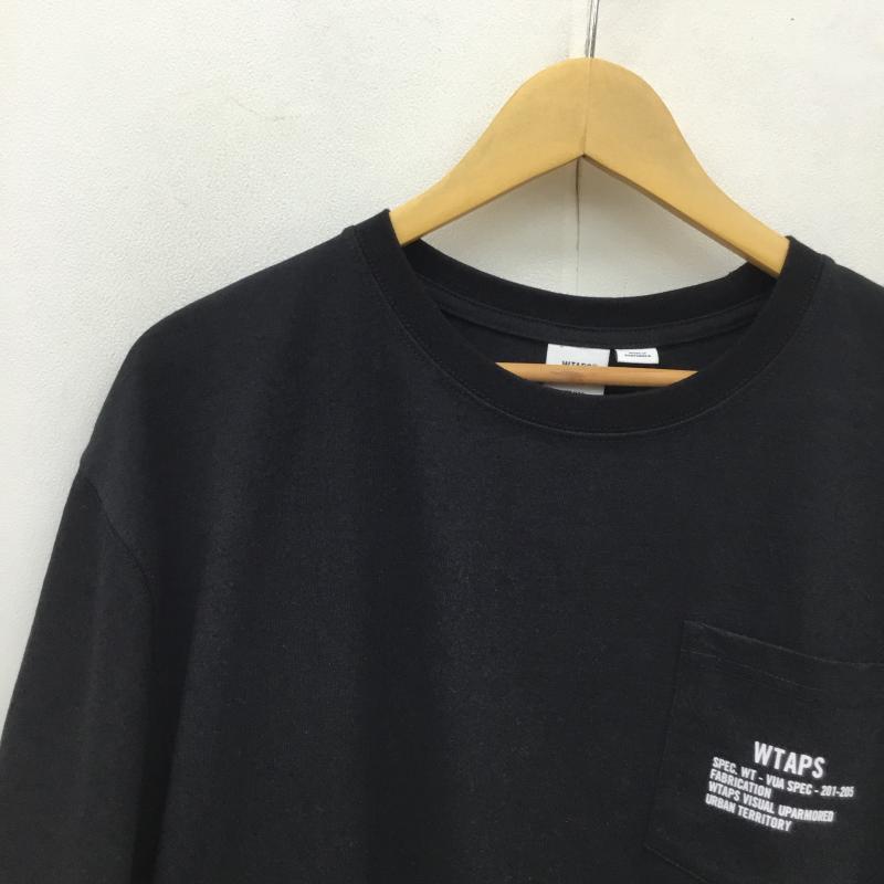 バンズ VANS Tシャツ 半袖 WTAPS SS TEE ダブルタップス 3 ロゴ、文字 黒 / ブラック /  メンズ USED 古着 中古 10095879