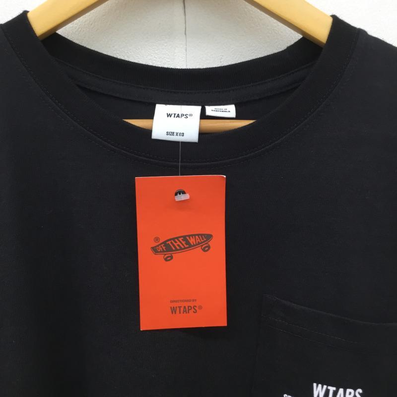 バンズ VANS Tシャツ 半袖 WTAPS SS TEE ダブルタップス 3 ロゴ、文字 黒 / ブラック /  メンズ USED 古着 中古 10095879
