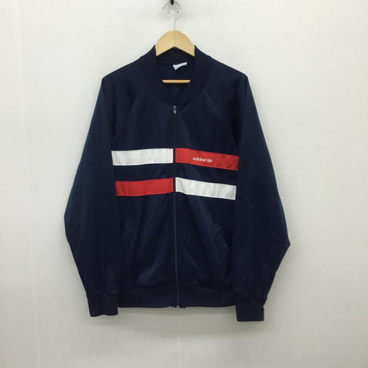 アディダス adidas ジャケット、上着 ジャンパー、ブルゾン 70～80s USA製 トラックジャケット ロゴ、文字 X ワンポイント X 刺繍 赤 / レッド / X 白 / ホワイト / X 紺 / ネイビー /  メンズ USED 古着 中古 10095882
