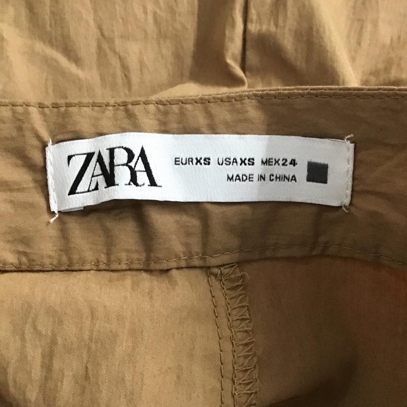 ザラ ZARA スカート ロングスカート 5854 228 743 フリル ギャザー XS 無地 ベージュ / ベージュ /  レディース USED 古着 中古 10095892