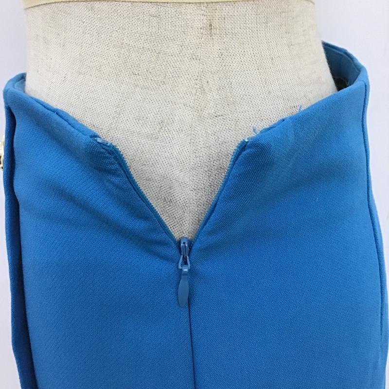ザラ ZARA パンツ ショートパンツ 1608 025 402 フロントボタン S 無地 青 / ブルー /  レディース USED 古着 中古 10095911
