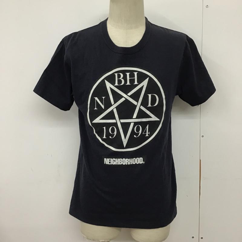 ネイバーフッド NEIGHBORHOOD Tシャツ 半袖 クルーネック プリント S ロゴ、文字 紺 / ネイビー /  メンズ USED 古着 中古 10095927