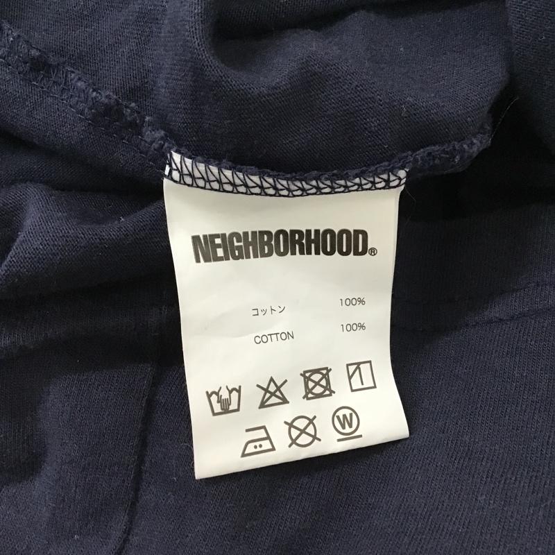 ネイバーフッド NEIGHBORHOOD Tシャツ 半袖 クルーネック プリント S ロゴ、文字 紺 / ネイビー /  メンズ USED 古着 中古 10095927