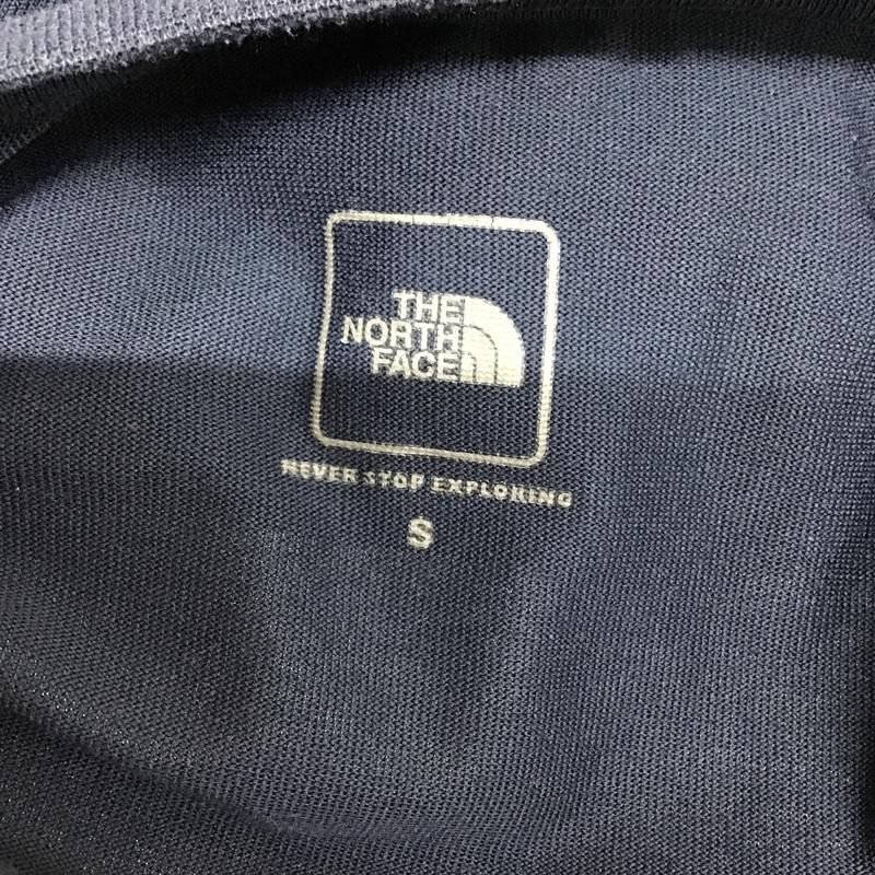 ザノースフェイス THE NORTH FACE Tシャツ 半袖 NT31957 スクエアロゴ バックプリント S ロゴ、文字 紺 / ネイビー /  メンズ USED 古着 中古 10095955