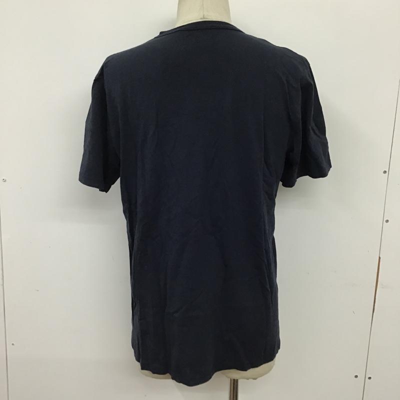 メゾンキツネ MAISON KITSUNE Tシャツ 半袖 HM00128KJ0008 キツネ クルーネック M ワンポイント 紺 / ネイビー /  メンズ USED 古着 中古 10095963