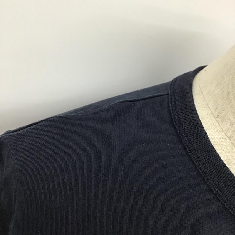 メゾンキツネ MAISON KITSUNE Tシャツ 半袖 HM00128KJ0008 キツネ クルーネック M ワンポイント 紺 / ネイビー /  メンズ USED 古着 中古 10095963