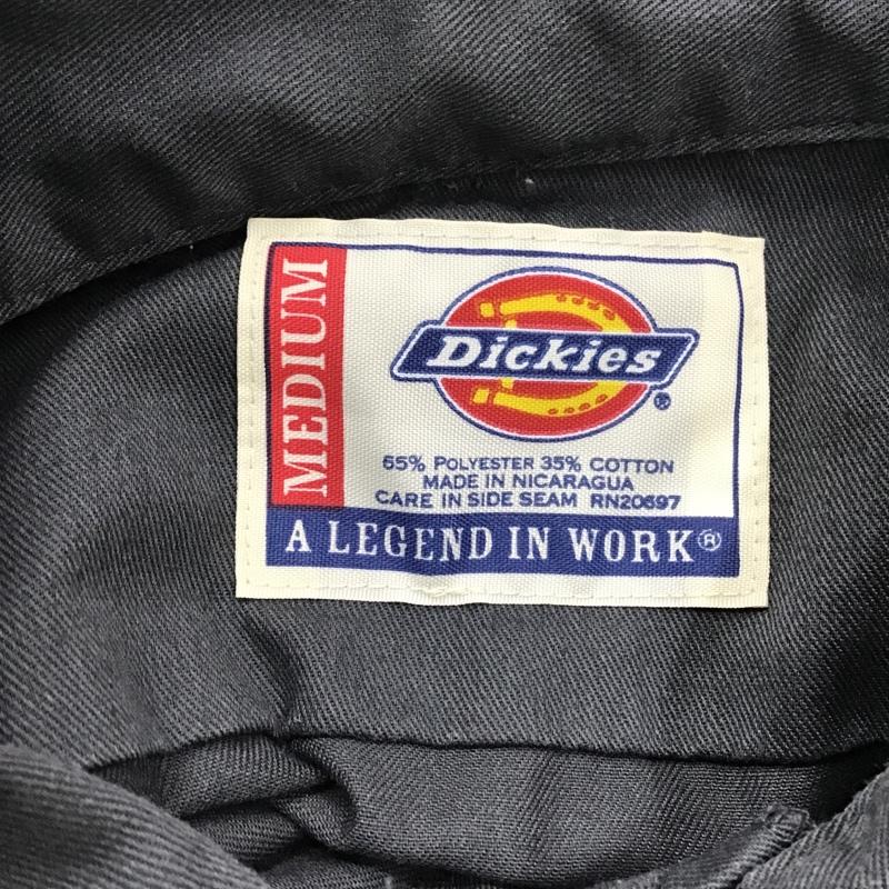 ディッキーズ Dickies シャツ、ブラウス 半袖 ワークシャツ ワッペン M 刺繍 チャコールグレー / チャコールグレー /  メンズ USED 古着 中古 10095964