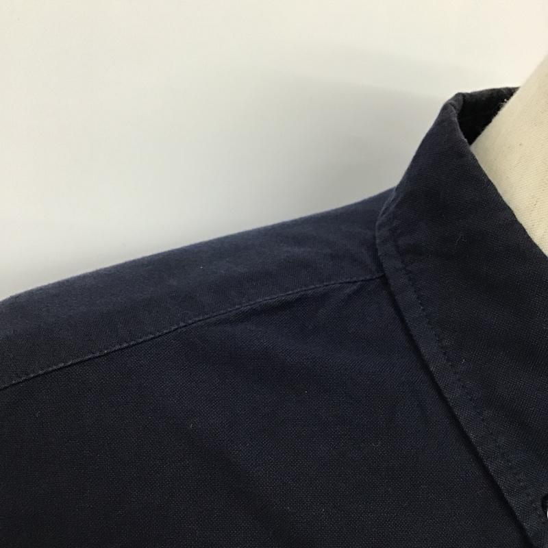 サタデーズ ニューヨークシティ Saturdays NYC シャツ、ブラウス 半袖 BBG-89010-C ボタンダウン L 無地 紺 / ネイビー /  メンズ USED 古着 中古 10095971