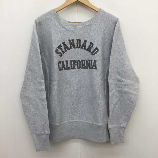 スタンダード カリフォルニア STANDARD CALIFORNIA トレーナー 長袖 champion Reverse Weave チャンピオン リバースウィーブ M ロゴ、文字 灰 / グレー /  メンズ USED 古着 中古 10095994