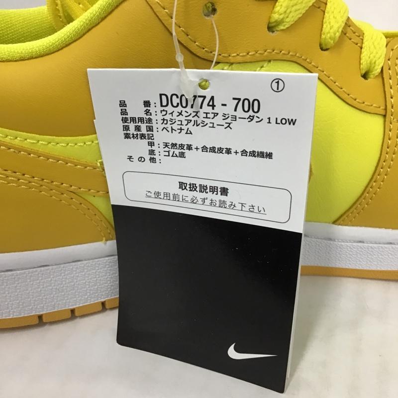 ナイキ NIKE スニーカー スニーカー DC0774 700 WMNS AIR JORDAN 1 LOW 28.5cm 箱有 28.5cm ワンポイント 黄 / イエロー / X 橙 / オレンジ /  メンズ USED 古着 中古 10096000