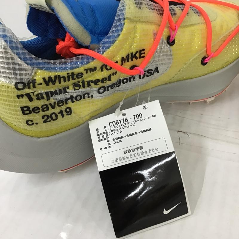 ナイキ NIKE スニーカー スニーカー CD8178 700 WMNS VAPOR STREET OW OFF WHITE 28.5cm 箱有 28.5cm ロゴ、文字 黄 / イエロー / X 灰 / グレー / X 青 / ブルー /  メンズ USED 古着 中古 10096010