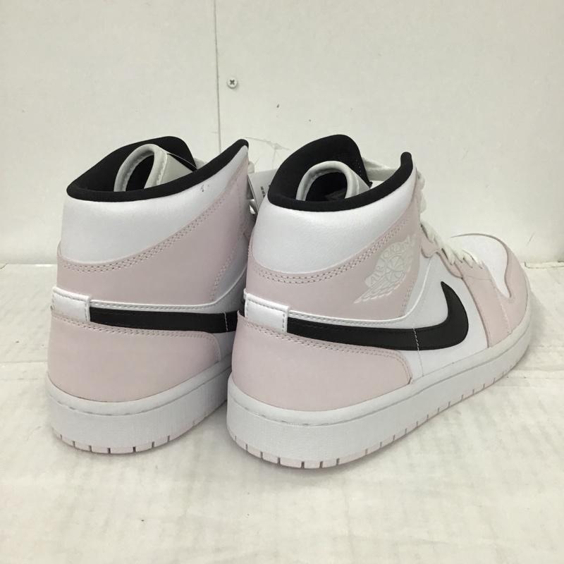 ナイキ NIKE スニーカー スニーカー BQ6472 500 AIR JORDAN 1 MID 28.5cm 箱有 28.5cm ワンポイント 白 / ホワイト / X 黒 / ブラック / X 桃 / ピンク /  メンズ USED 古着 中古 10096013