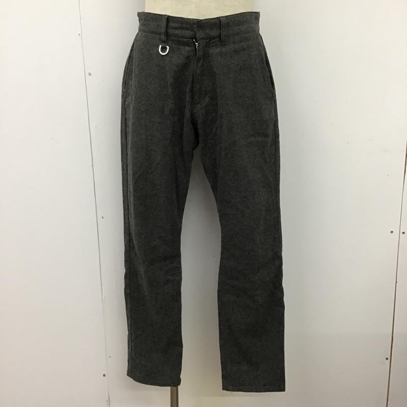 ハレ HARE パンツ スラックス カジュアルパンツ 総柄パンツ ストレートパンツ ワイドパンツ センタータック 32インチ 総柄 灰 / グレー /  メンズ USED 古着 中古 10096052