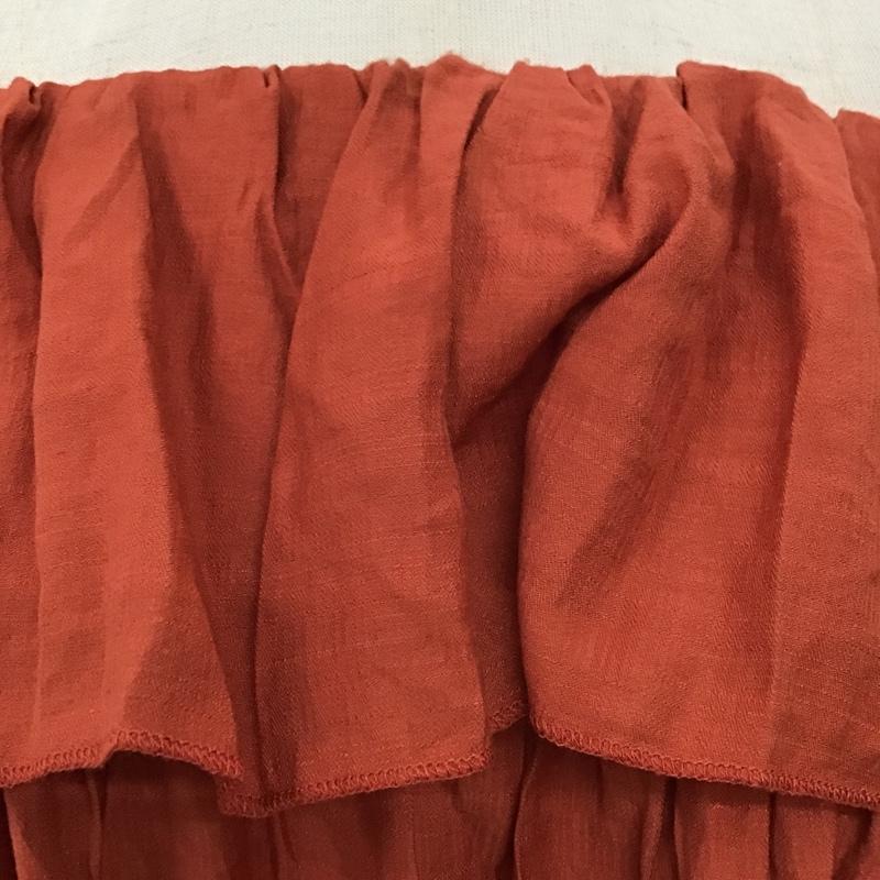 リゼクシー RESEXXY カットソー 長袖 151920405001-01 オフショルダーティアード FREE 無地 橙 / オレンジ /  レディース USED 古着 中古 10096061