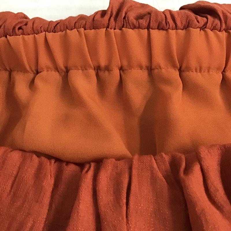 リゼクシー RESEXXY カットソー 長袖 151920405001-01 オフショルダーティアード FREE 無地 橙 / オレンジ /  レディース USED 古着 中古 10096061