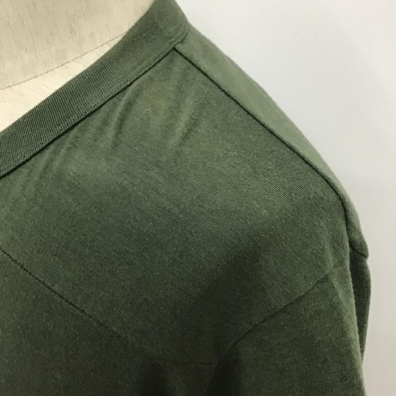 クーティー COOTIE Tシャツ 半袖 CTE-16S317 タグ付き Vネック L 無地 緑 / グリーン / X アイボリー / アイボリー /  メンズ USED 古着 中古 10096077