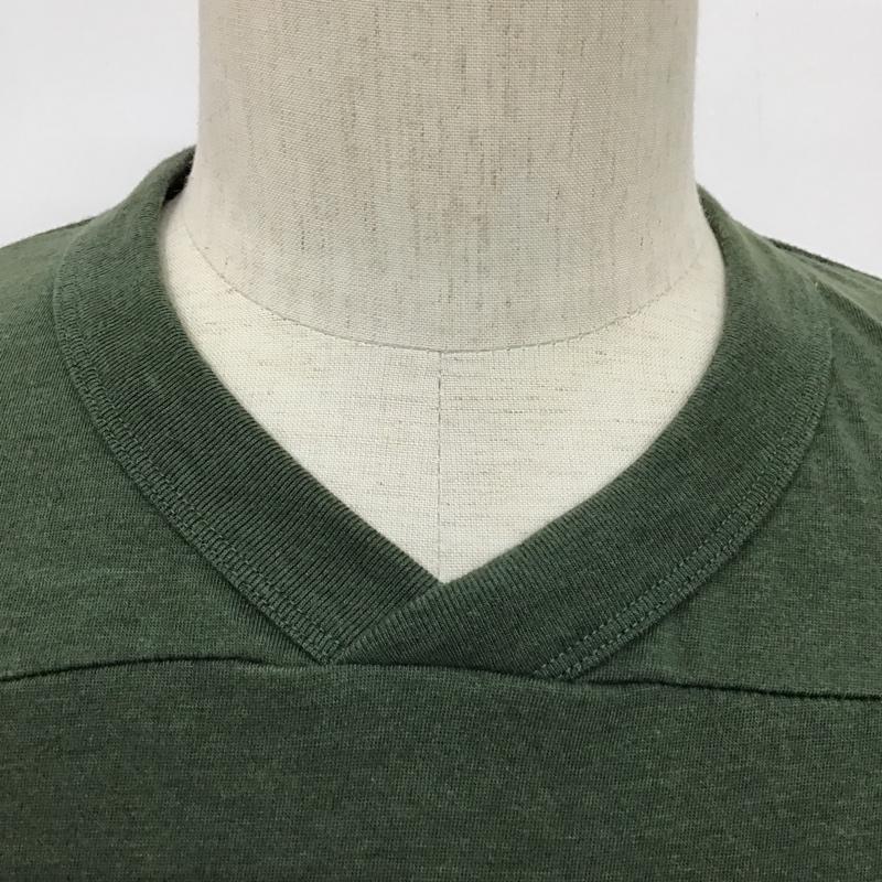 クーティー COOTIE Tシャツ 半袖 CTE-16S317 タグ付き Vネック L 無地 緑 / グリーン / X アイボリー / アイボリー /  メンズ USED 古着 中古 10096077
