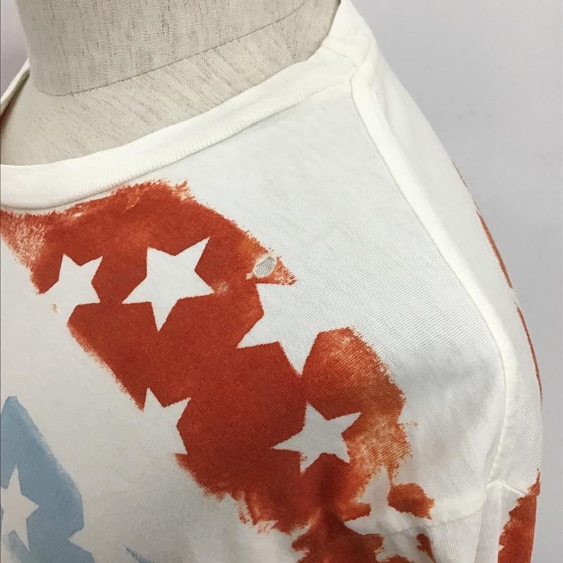 ガイジンメイド GAIJIN MADE Tシャツ 半袖 星柄 クルーネック 総柄 白 / ホワイト / X 赤 / レッド / X 水色 / ライトブルー / X 薄緑 / ライトグリーン /  メンズ USED 古着 中古 10096086
