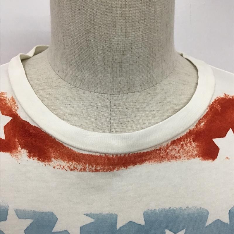 ガイジンメイド GAIJIN MADE Tシャツ 半袖 星柄 クルーネック 総柄 白 / ホワイト / X 赤 / レッド / X 水色 / ライトブルー / X 薄緑 / ライトグリーン /  メンズ USED 古着 中古 10096086
