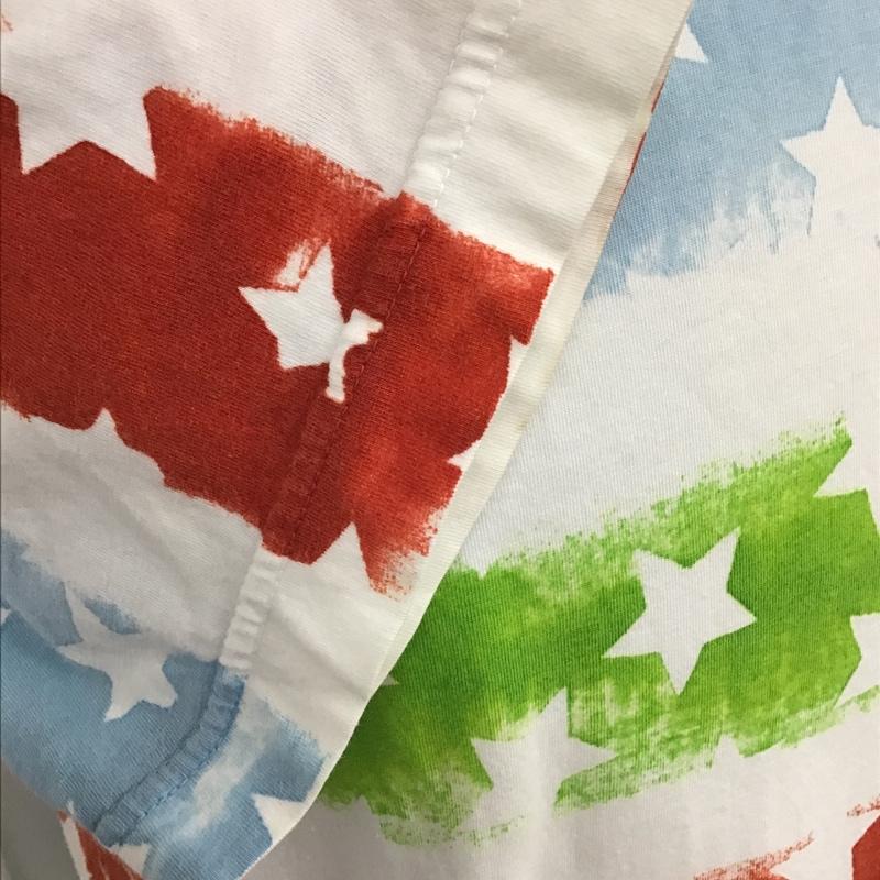 ガイジンメイド GAIJIN MADE Tシャツ 半袖 星柄 クルーネック 総柄 白 / ホワイト / X 赤 / レッド / X 水色 / ライトブルー / X 薄緑 / ライトグリーン /  メンズ USED 古着 中古 10096086