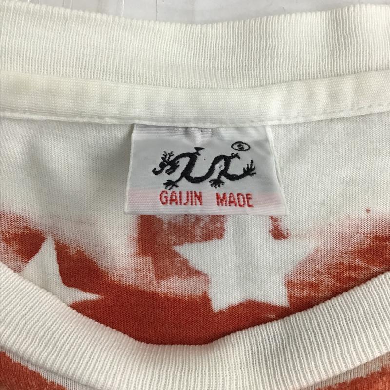 ガイジンメイド GAIJIN MADE Tシャツ 半袖 星柄 クルーネック 総柄 白 / ホワイト / X 赤 / レッド / X 水色 / ライトブルー / X 薄緑 / ライトグリーン /  メンズ USED 古着 中古 10096086